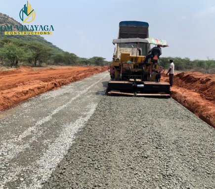 Road construction project Madurai Tamil Nadu