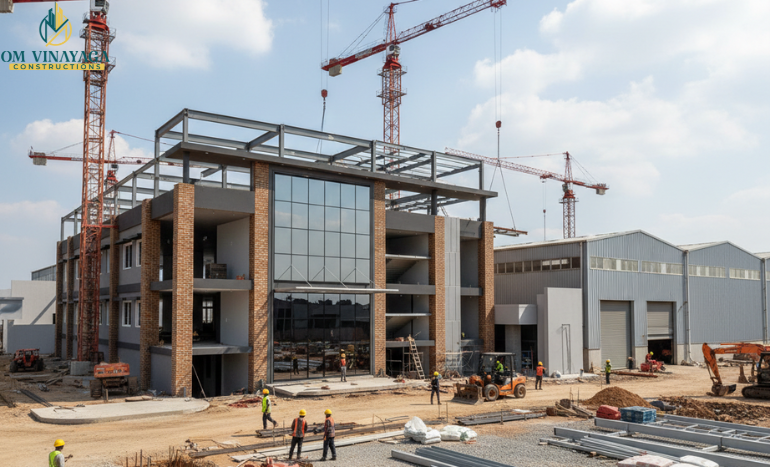 Industrial factory construction Madurai Tamil Nadu Om Vinayaga