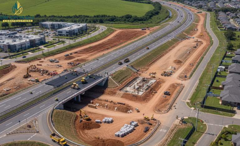 Infrastructure development road construction Madurai PWD Om Vinayaga