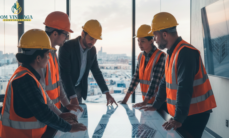 Construction project management Madurai site supervision Om Vinayaga PWD