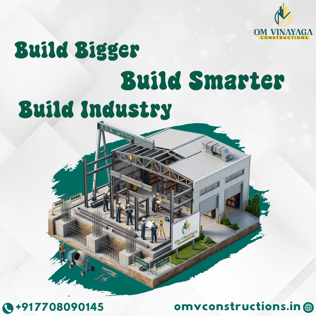 Industrial building construction Madurai by Om Vinayaga Constructions